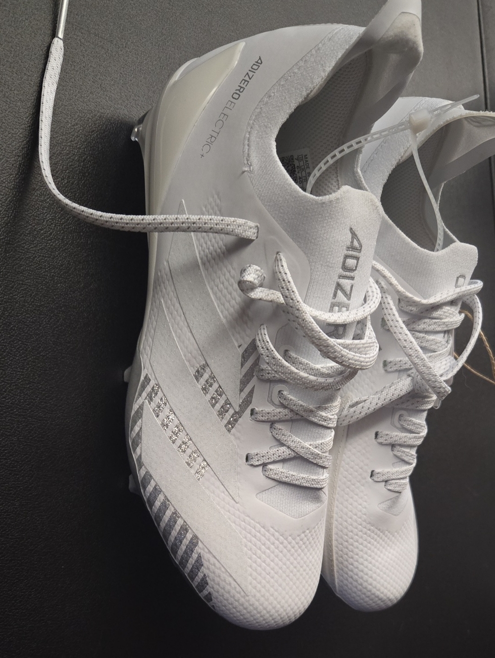 adidas White Men’s Football Cleats - Adizero